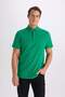 100% Cotton Regular Fit Polo Neck Short Sleeve Basic Plain T-Shirt E2348Ax24Au - 3