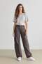 Gabardine Trousers Straight Fit Cargo Pockets Regular Waist Straight Leg D3762Ax24Au