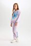 Girls Disney Lilo & Stitch Standard Fit Jogger Sweatpants with Elastic Waist D3224A824Wn - 3