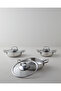 Glow Steel Glass Lid Pan 18X5 cm Silver - 5