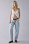 Dolores Ice Blue Blue Color Low Waist Jeans Pants - 3