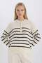 Relax Fit Buttoned Collar Knitwear Sweater D4913Axns - 4