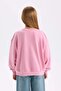 Disney Mickey Mouse &Friends Relax Fit Crew Neck Sweatshirt Girls' D3114A824Wn - 6