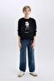 Crew Neck Ataturk Printed Sweatshirt for Boys D8201A824Wn - 5