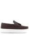 Brown Lightweight Sole Boys' Moccasin Shoes - 3