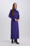 Regular Fit Half Turtleneck Long Sleeve Tie Detail Maxi Knitwear Dress D9000Ax24Wn - 5