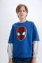 Marvel Spiderman Oversize Wide Fit Crew Neck Sweatshirt Boys D6813A824Wn - 4