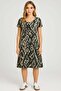 2 Pieces Drapey Comfortable Fit Daily Jersey Fabric Dress - 2