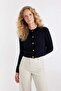 Regular Fit Crew Neck Thessaloniki Knit Patterned Knitwear Cardigan C9044Ax25Sp - 3
