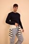 Relax Fit Crew Neck Collar Combed Cotton Knitwear Sweater D3290Ax24Au - 2