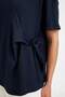 Relax Fit Crew Neck Tie-Detail Wrinkled Short Sleeve T-Shirt D5446Ax24Au - 5