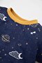 Baby Boy Pajamas Set Star Pattern Combed Cotton Long Sleeve Top with Elastic Waist Long Bottom D3554A524Wn - 3