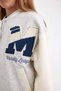 Girls' Printed College Collar Snap Closure Pocket Seasonal Lightweight Soft Furry Bomber Cardigan - 5