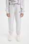 Girl's Printed Gray Jogger Sweatpants with Elastic Waistband D0733A824Au - 4