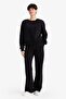 سويت شيرت عادي سميك أساسي برقبة دائرية من Boxy Fit B8568ax24wn - 2