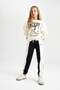 Color Block Elastic Waistband Jogger Pants Sweatpants Girls D0736A824Au - 4
