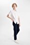 Regular Fit Textured Short Sleeve White Shirt for Boys B0776A824Au - 2