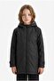 Girl's Water Repellent Hooded Raincoat - C5229A824Au - 3