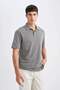 100% Cotton New Regular Fit Short Sleeve Pique Polo T-Shirt D5992Ax24Sm - 3