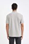 New Regular Fit Polo Neck Short Sleeve Pique T-Shirt D5993Ax24Sm - 8