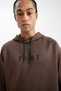 Standard Fit Hooded Pocket Skuba Diver Fabric Sportsman Sweatshirt D1950Ax24Au - 5