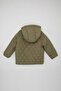 Waterproof Zipper Pocketed Hooded Patterned Zipper Puffer Coat Baby Boy C3461A524Wn - 5