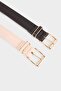 Women's Faux Leather 2-Pack Daily Belt D3646Axns - 2