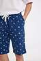 Pocketed Regular Fit Patterned Shorts Pajama Bottoms - D5143ax24hs - 4