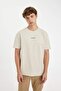 Regular Fit Crew Neck Printed Heavy Fabric Short Sleeve T-Shirt C6139Ax24Au - 3