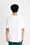 100% Cotton Boxy Fit Crew Neck Basic Plain Short Sleeve T-Shirt D7415Ax24Hs - 6