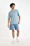 Boxy Fit Crew Neck Printed Cotton Short Sleeve T-Shirt C7053Ax24Au - 2