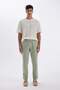 Jogger Pants Cotton Skinny Leg Waist Lace up Elastic Pocket Z6475Az24Au - 4