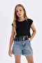 Crew Neck Cropped Short Sleeve T-Shirt Girl Child D6096A824Sp - 3