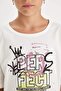 Girls Oversize Wide Fit Crew Neck Back Printed Short Sleeve T-Shirt D0315A824Au - 5