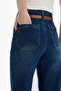 100% Cotton Culotte High Waist Short Belted Jean Pants D4325Ax24Au - 7