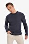 Standard Fit Crew Neck Sweater Sweater C8814Ax24Wn