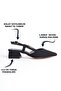 Black Low-Heeled, Thick-Heeled, Side Buckle Women's Evening Dress Classic High-Heeled Shoes - 3