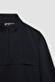 Oversized Wide Fit Zipper Collar Parachute Long Sleeve Shirt Boy D0331A824Au - 8