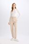 Paperbag Gabardine Trousers High Waist with Pockets Basic Straight Standard Leg S2790Az24Wn - 3