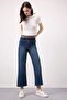 100% Cotton Culotte High Waist Short Belted Jean Pants D4325Ax24Au - 3