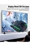 محول HDMI بدقة 8K بزاوية 180 درجة، عبوة من قطعتين، وصلة تمديد من ذكر إلى أنثى بزاوية سفلية مع مؤشر LED لأجهزة الكمبيوتر المحمولة - 4