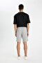 Regular Fit Basic Plain Bermuda Shorts with Pockets D7933Ax24Sm - 6