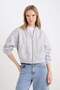 Standard Fit Hooded Basic Plain Kangaroo Pocket Zipper Sweatshirt Z7069Az24Wn - 4