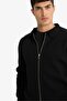 Standard Fit Polo Collar Basic Plain Zippered Knitwear Cardigan D3592Ax24Wn - 4