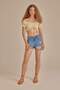 High Waist Cut-Off Hem Jean Shorts C0644Ax24Hs - 8