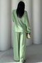 Women's Mint Green Oversized Single Button Blazer Jacket Pantsuit Nbstr4085 - 4