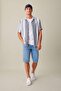 Regular Fit Apaş Collar Striped Short Sleeve Shirt D2060Ax24Hs - 2