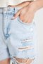 Mom Fit High Waist Cut-Off Hem Jean Shorts C0680Ax24Hs - 7