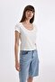 Combed Cotton Basic T-Shirt D4455Ax24Hs - 3