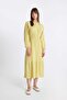 Relax Fit Crew Neck Muslin Basic Long Sleeve Dress D0570Ax24Hs